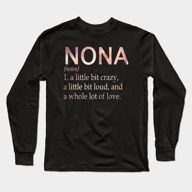 Nona Girl Name Definition Long Sleeve T-Shirt by ThanhNga